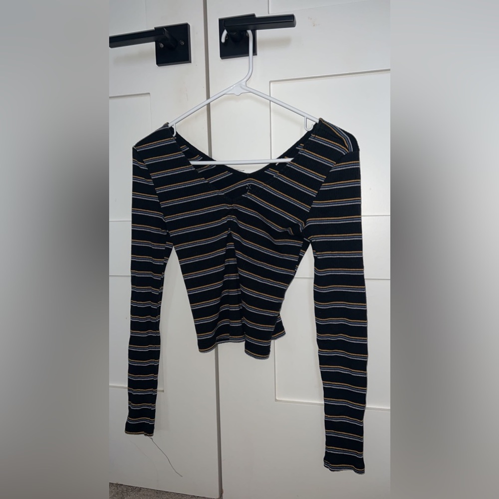 Striped long sleeve shirt